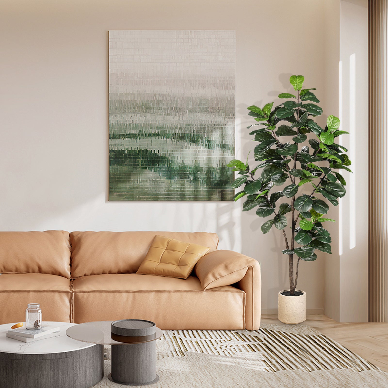 6FT Artificial Fiddle Leaf Fig Tree